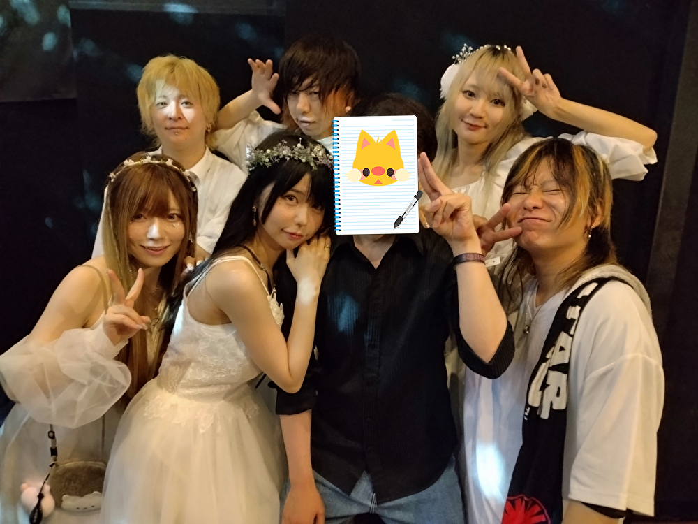 ライブ後、メンバー全員と🦊